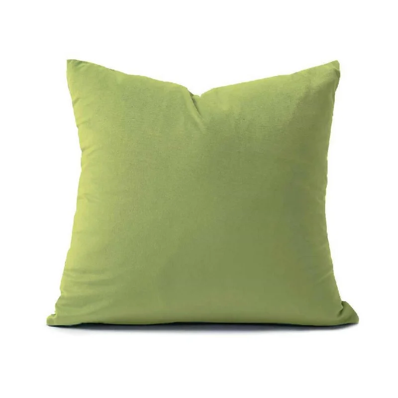 Cojín Decorativo Cuadrado en Tela Verde Pistacho