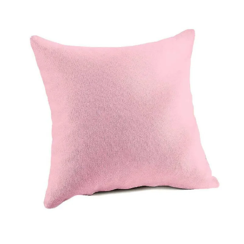 Cojín Decorativo Cuadrado en Tela Rosado