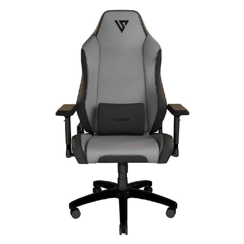 Silla Gamer Premium Versus V-40 Gris-Terciopelo