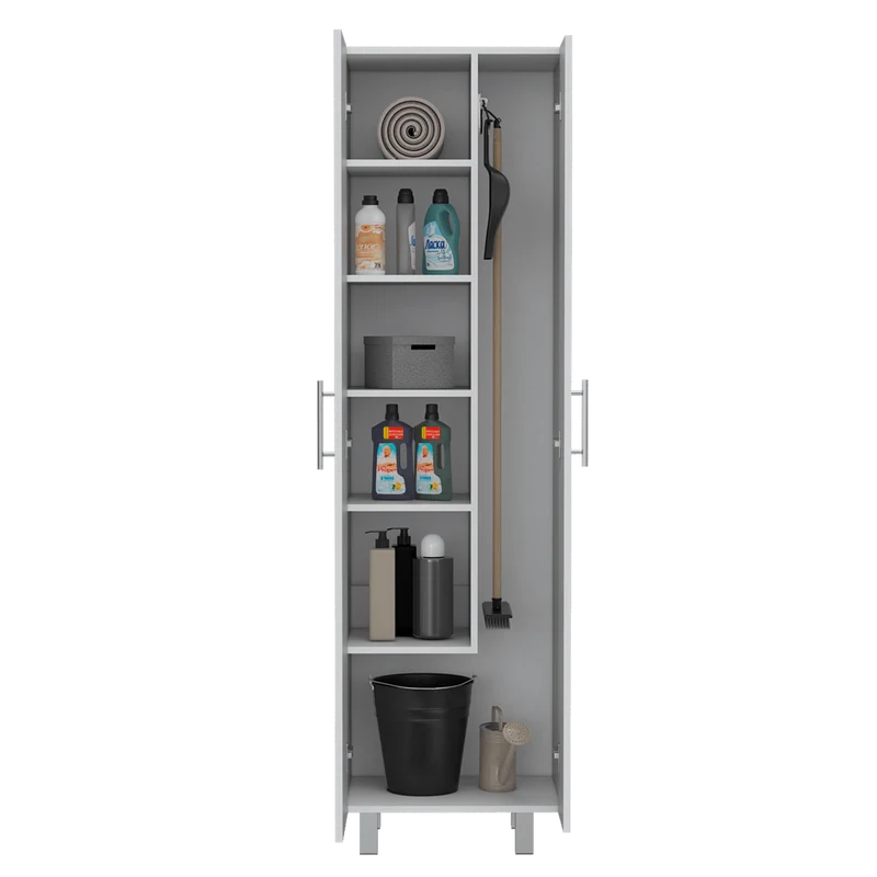 Mueble de Aseo Romana, Blanco Perla, con Cinco Entrepaños Organizadores ZF
