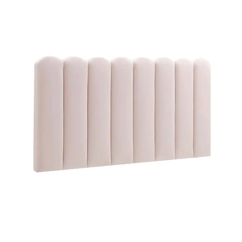 Cabecero Paneles Curvos Cama Semi Doble Rosa Pálido