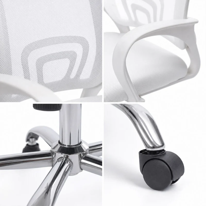 Kit por 2 Silla para Oficina Escritorio Ergonómica - Blanca