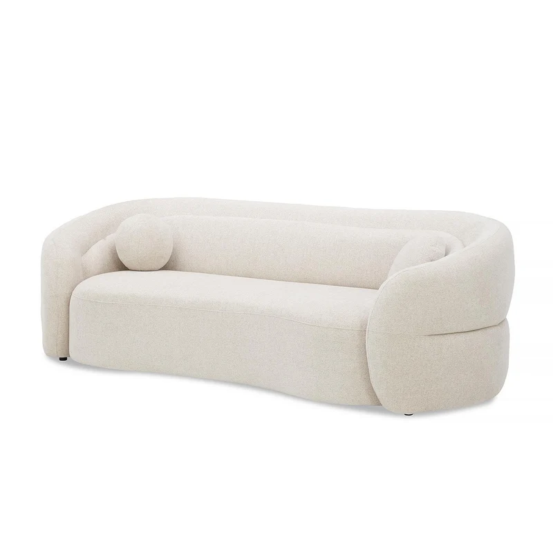 Sofa 3 Puestos Weiss Chenille Beige