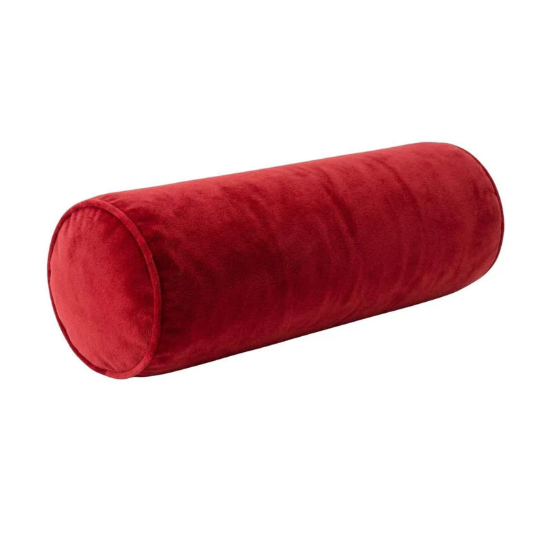 Cojin 15X40 Cilindro Scarlett Rojo