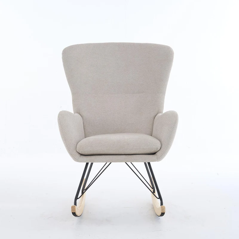 Mecedora Dina Velvet Beige 77X10X100