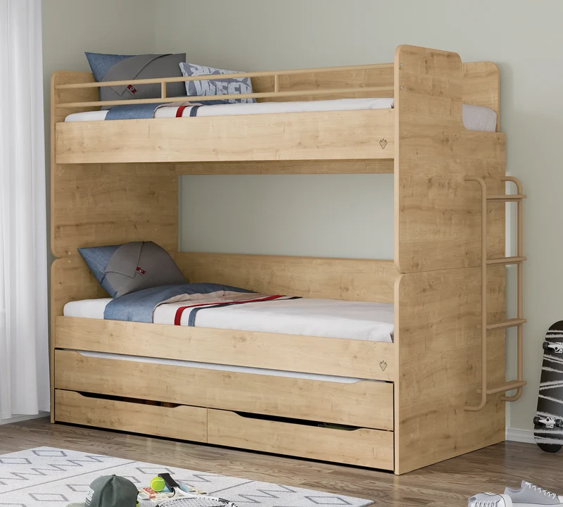 Letto a Castello Studio Rovere Set‑2 (90 × 200 cm)