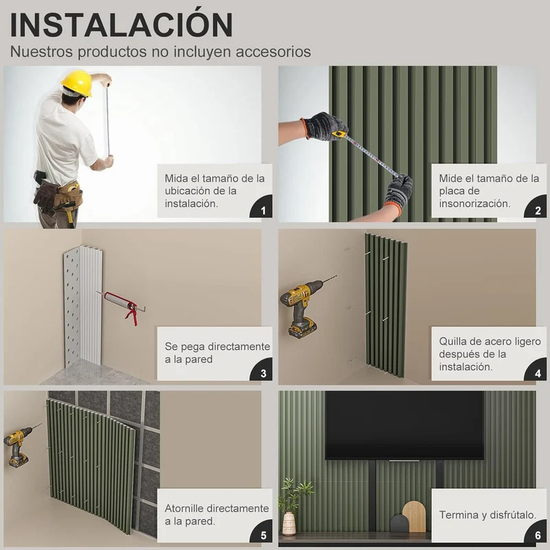 Paneles Decorativos 3D en PVC Lambrín – 12 Piezas (2㎡), Ideal para Paredes de Hogar y Oficina