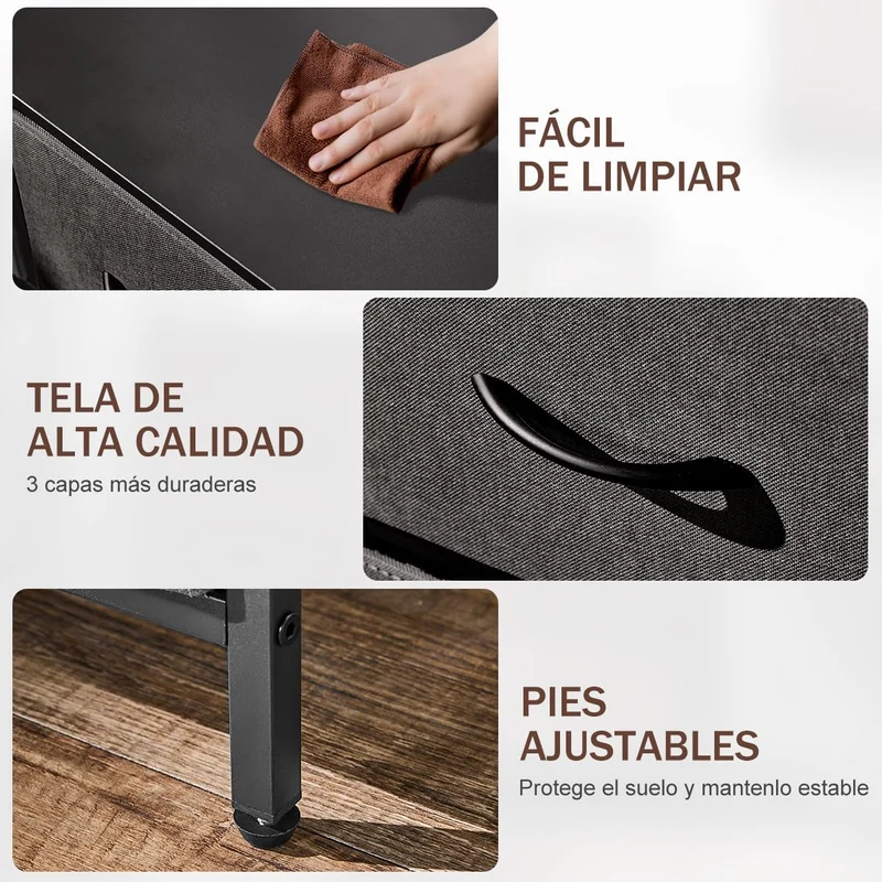 cajonera para recamara, Comoda cajonera para recamara, cajonera de Madera cajonera para Ropa, 5 espaciosos cajones, 83.06 * 28.96 * 74.17cm Negro
