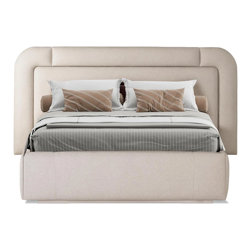 Cama 1.40 Porthos Eur Bali Beige, Off White
