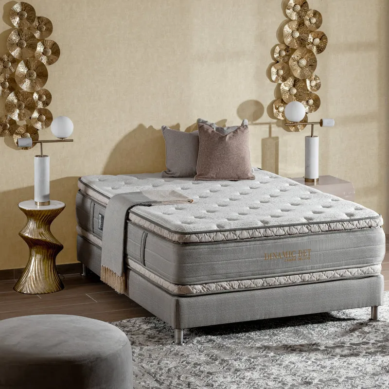 Colchón Queen Dinamic Deluxe Doble Euro Top (Garantia 10 Años)