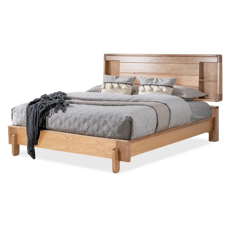 Cama Semi Doble Dublin Roble Natural