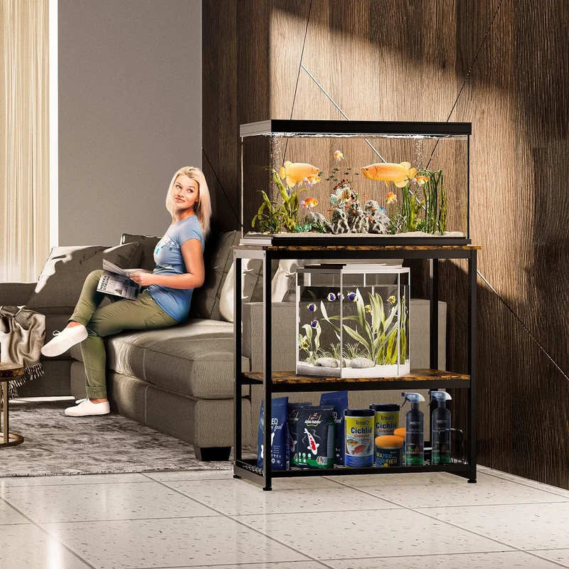 Soporte para Pecera, Estante para Acuario, Soporta Acuarios de 10/20 Galones hasta 800 lbs, 29.53" L x 15.75" W x 30.71" H