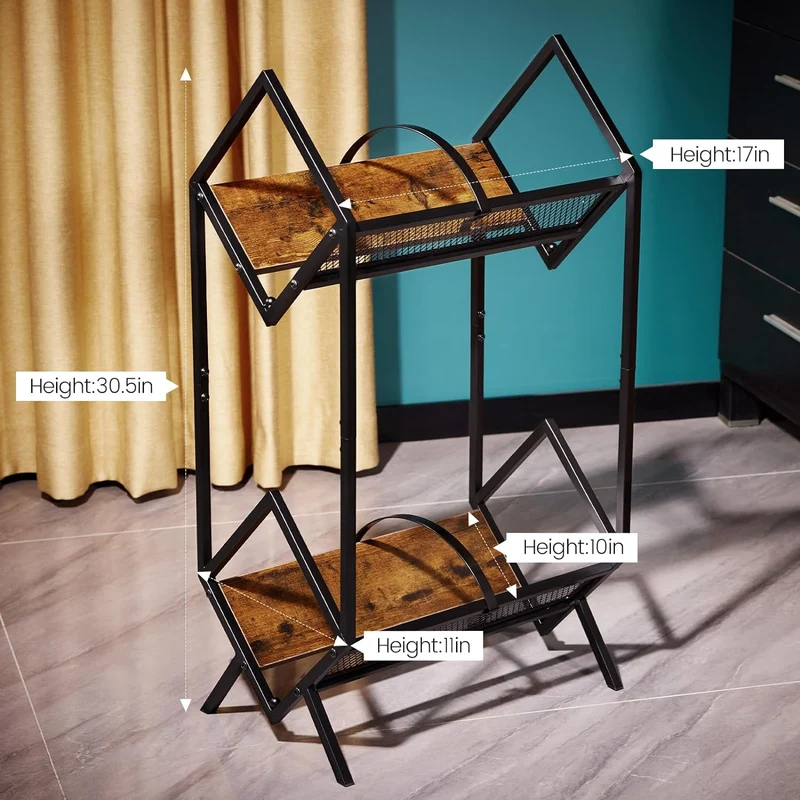 Estantería para Vinilos, Soporte para Discos de Vinil, Rack de 2 Niveles para Álbumes, Almacenamiento para 170-220 LP, Exhibidor de Discos de Vinil