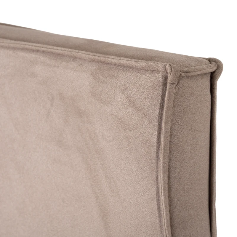 Combo Cama Doble Tokyo Taupe, Natural + Colchón Valencia Pillow Top