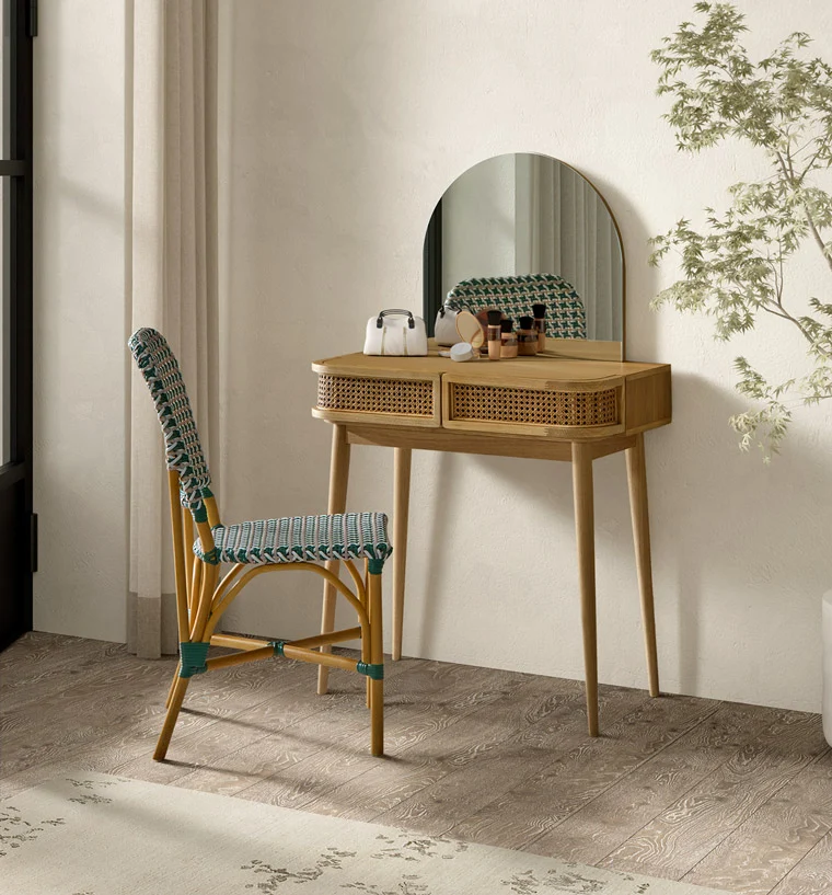 Solid oak dressing table