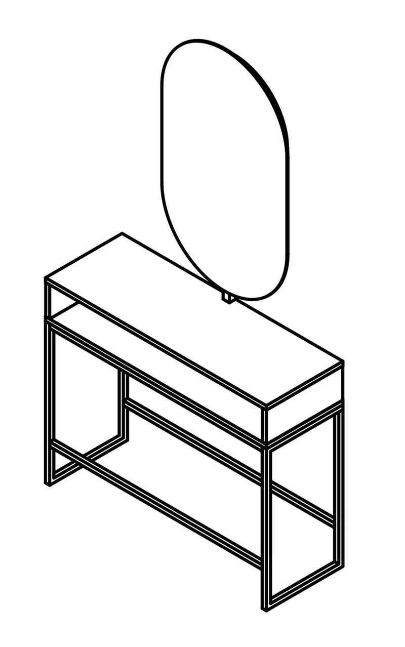Pahi Wandfrisierplatz Clark 1S Wand
