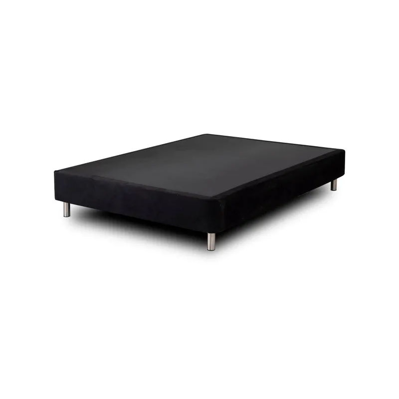 Base Cama 1.00 Napoli Microfibra Negro