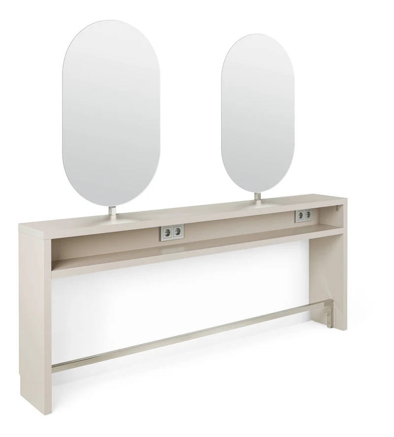 Pahi Doppelfrisierplatz Clay 2S Wand