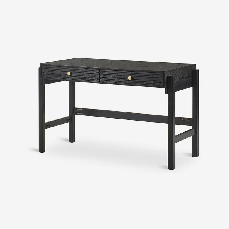 Desk in black oak veneer