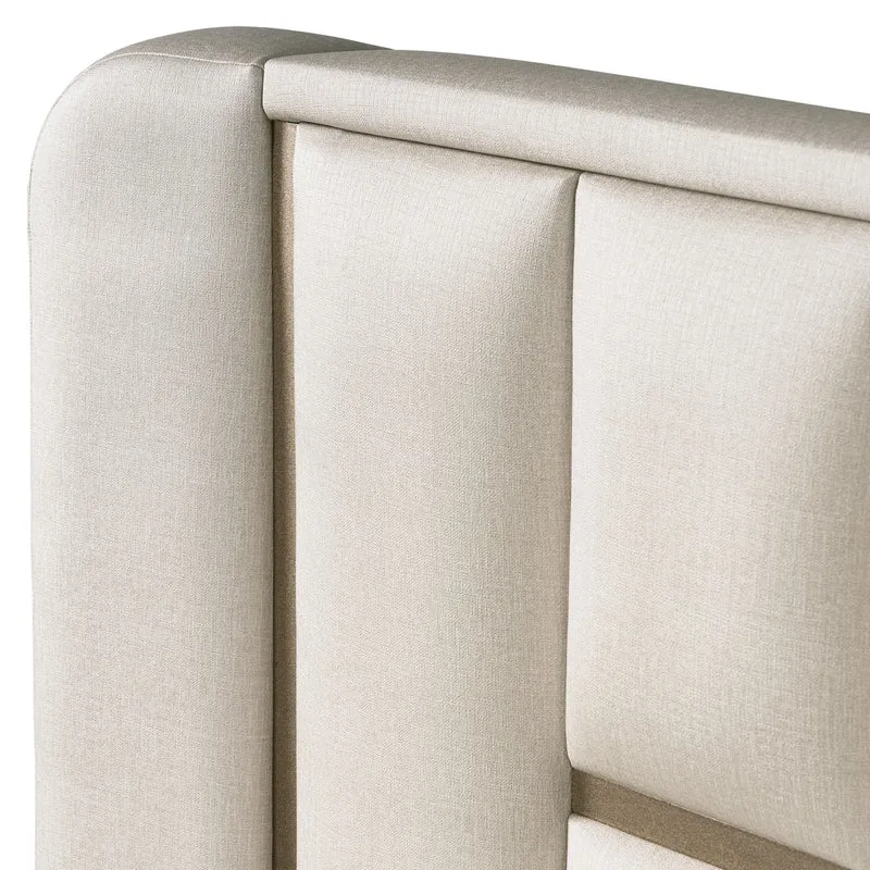 Combo Cama King Sevilla Eurolino Premier Perla, Champaña + Colchón Infinit Pillow Top