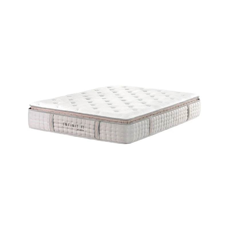 Combo Cama King Sevilla Eurolino Premier Perla, Champaña + Colchón Infinit Pillow Top