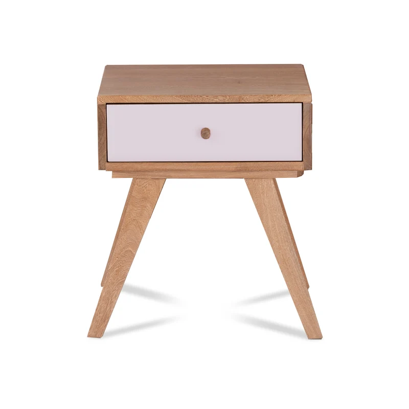 Mesa De Noche Nepal Off White, Natural
