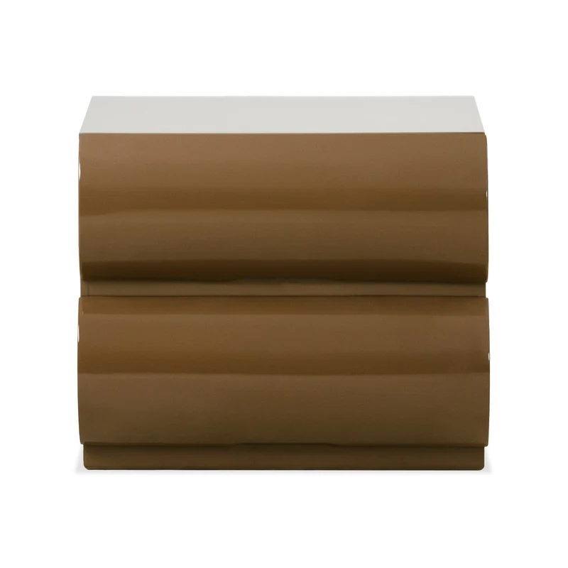 Mesa De Noche Sienna 2 Gavetas, Capuchino