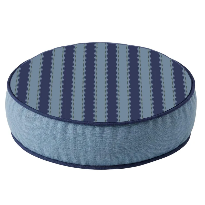 Cojin 38X8 Redondo Scarlett Lineas Navy