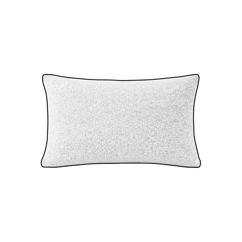 Cojin 30X50 Fibra Blanco Con Embone