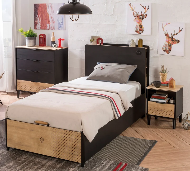 Letto Nero 100x200