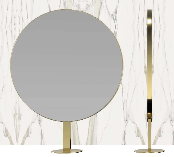 GammaStore Friseurspiegel GOLDEN GATE (gold or black l. frame) no electrical sockets
