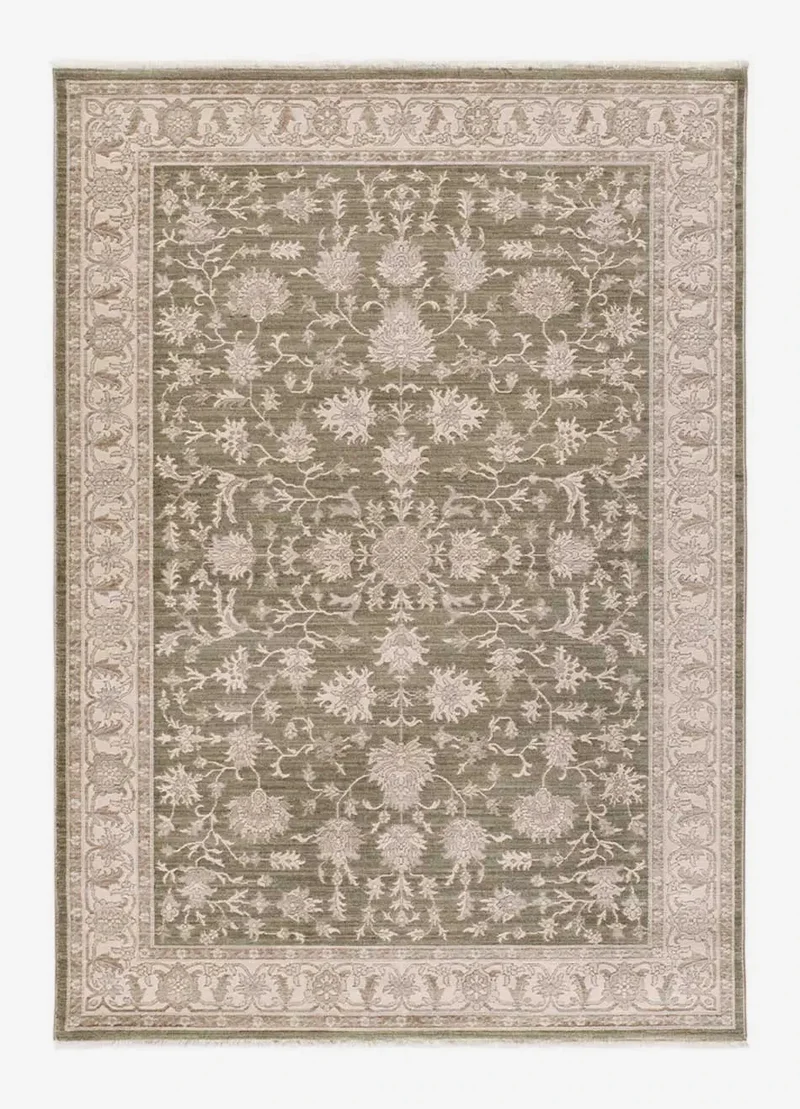Ona 52095 rug in vintage style, green