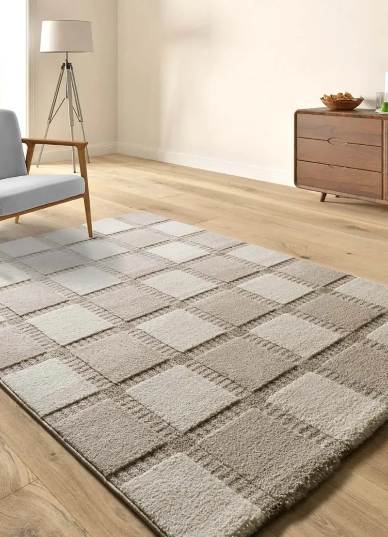 Candela 2451 rug in geometric style, cream