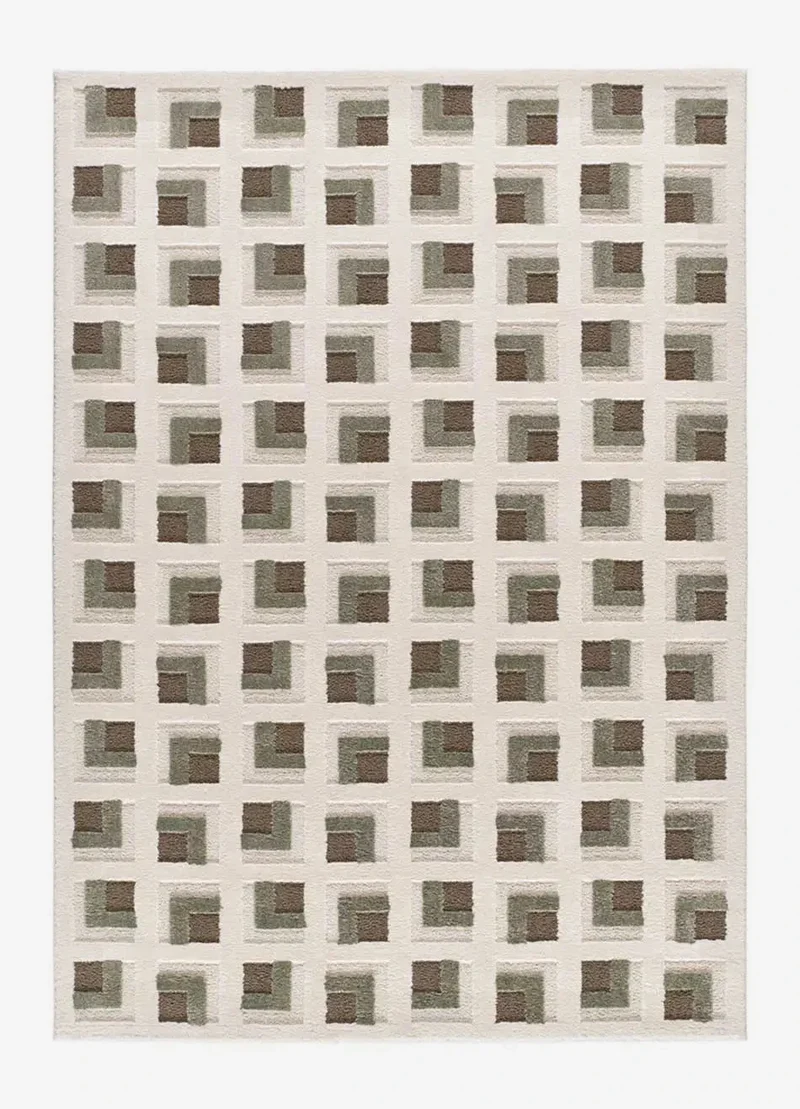 Candela 2450 rug in geometric style, brown