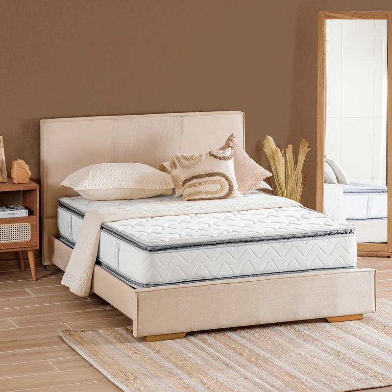 Colchon 140X190X30 Valencia Doble Pillow Top (Garantia 7 Años)