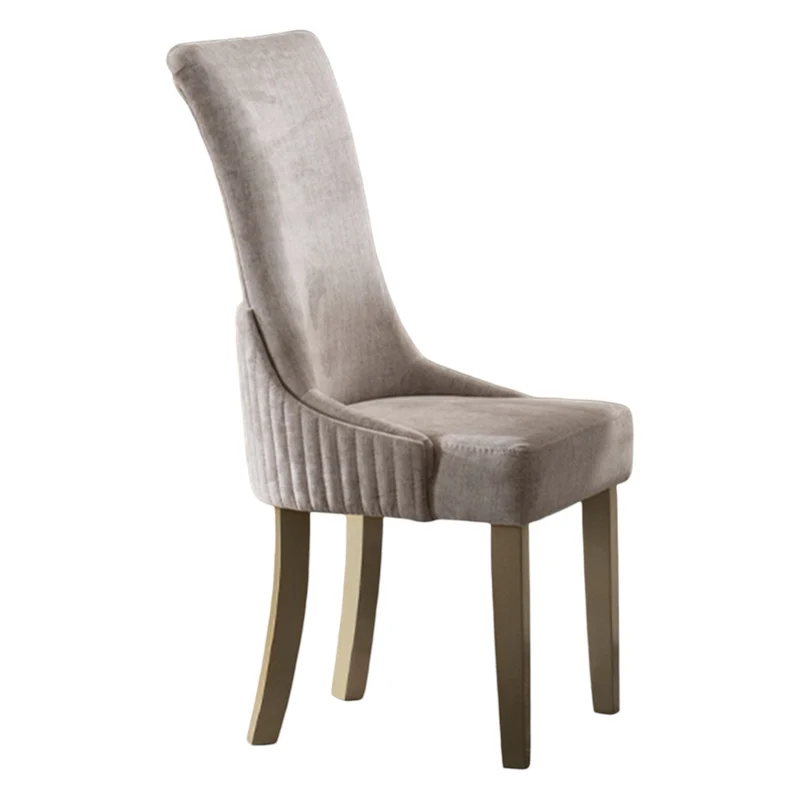 Silla Comedor Roma Velvet Marmol, Champaña