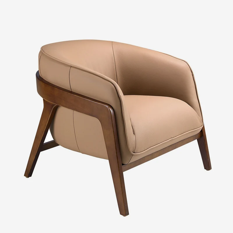 Brown Leather Armchair