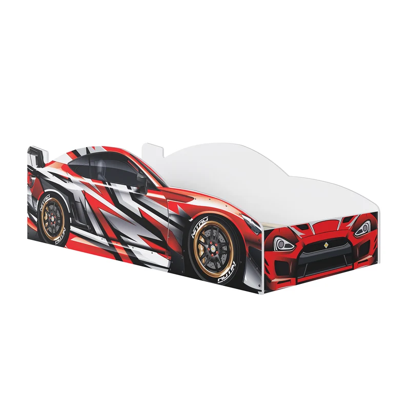 Cama Infantil Carro Speed Rojo, Blanco