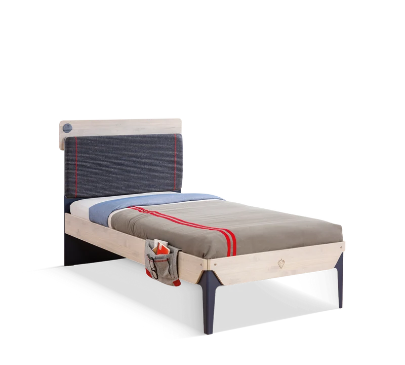 Letto Trio Line con USB e Testiera Imbottita