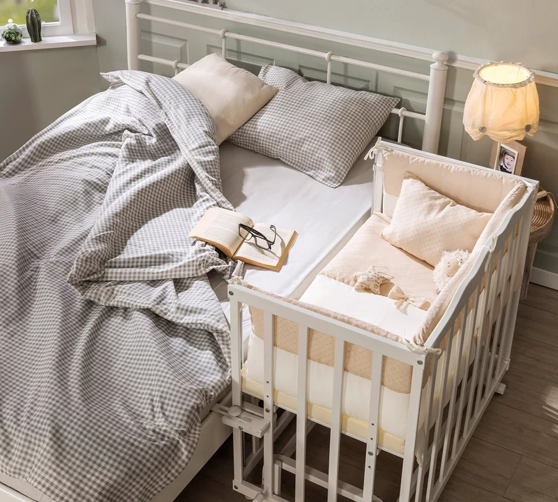 Culla Serenity 50x90 Cm Dondolante Con Ruote, Adatta Da 0 A 6 Mesi