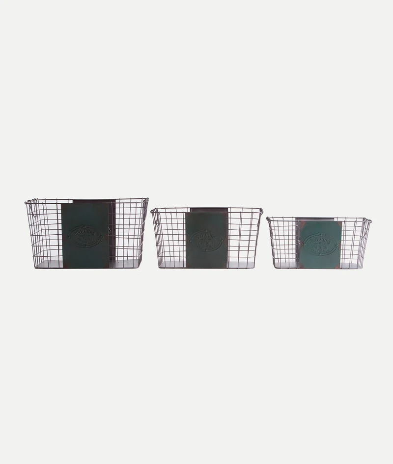 Set of 3 laundry baskets