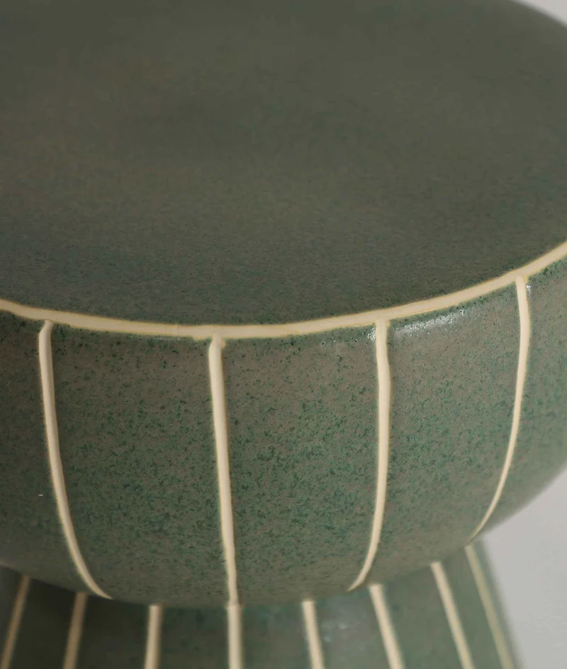 Tank Contemporary Style Side Table