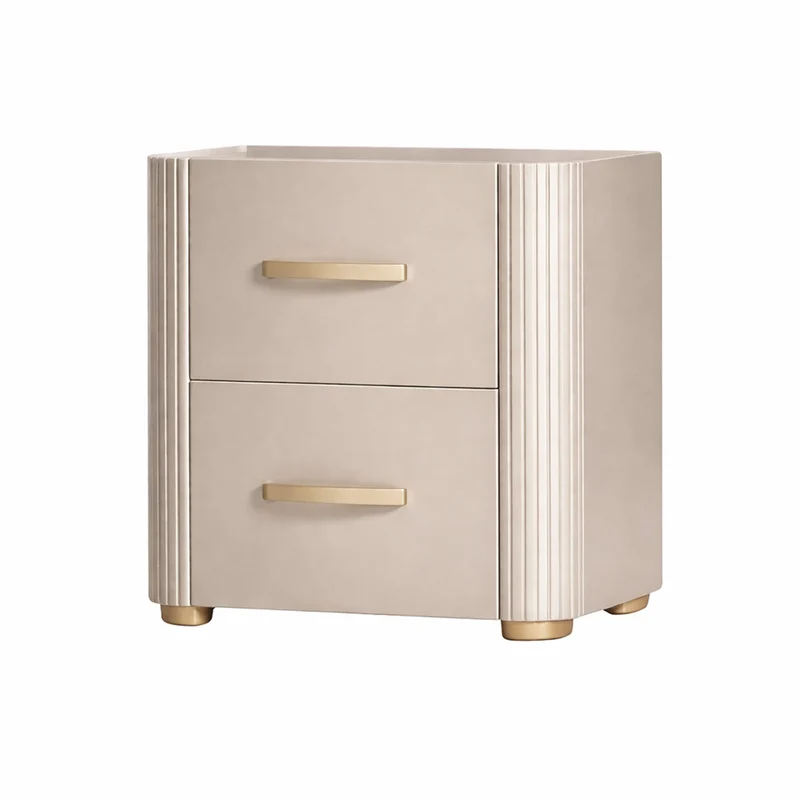 Mesa de Noche Sabina Taupe, Champaña