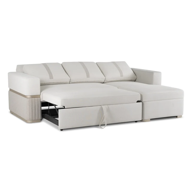 Sala Cama Dior Eurolino Blanco, Champaña Lado Der Brazo Desmontable