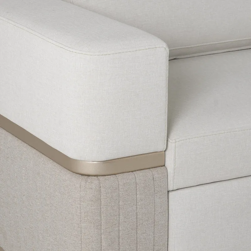 Sala Cama Dior Eurolino Blanco, Champaña Lado Der Brazo Desmontable