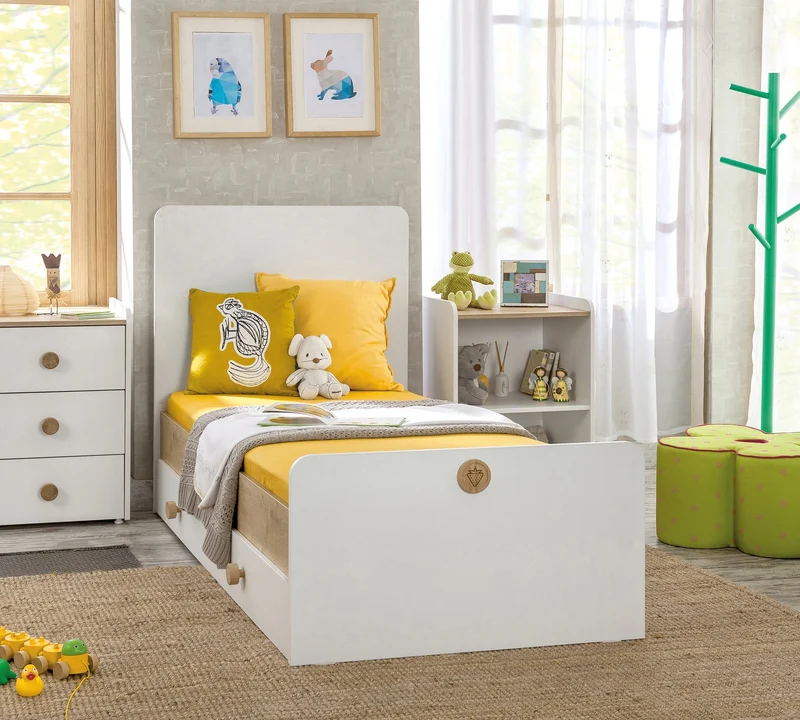 Lettino Trasformabile Baby Natura con Letto Estraibile (Design Evolutivo)