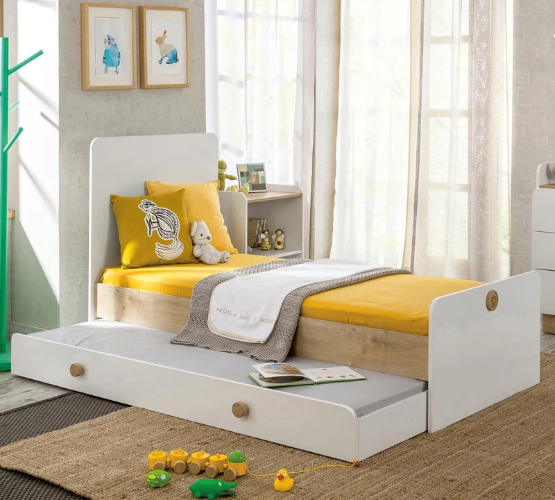Lettino Trasformabile Baby Natura con Letto Estraibile (Design Evolutivo)