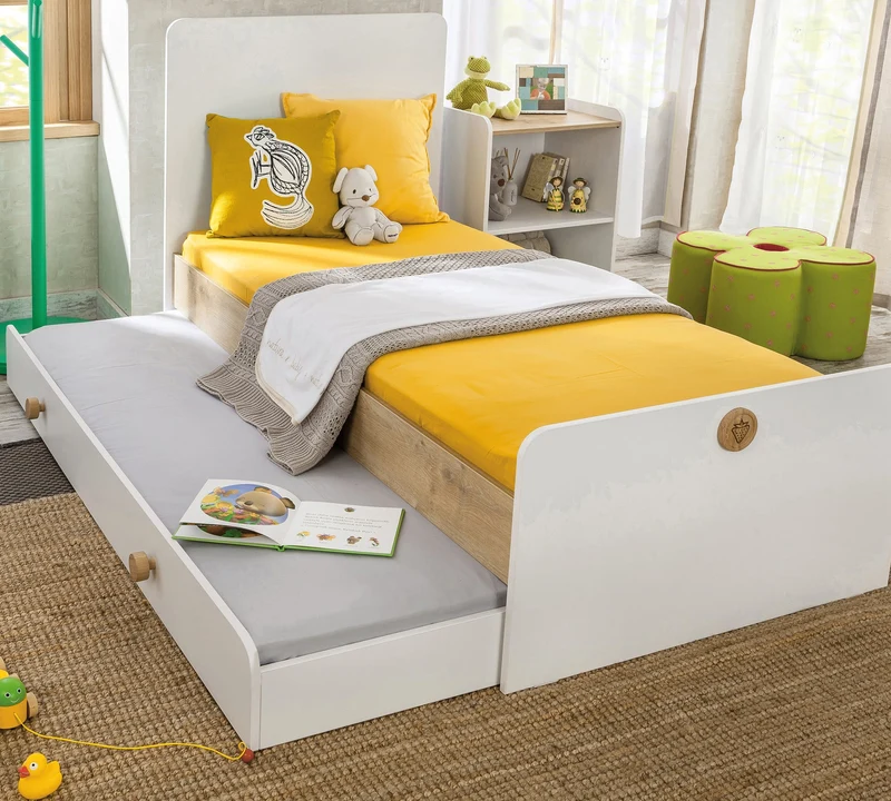 Lettino Trasformabile Baby Natura con Letto Estraibile (Design Evolutivo)