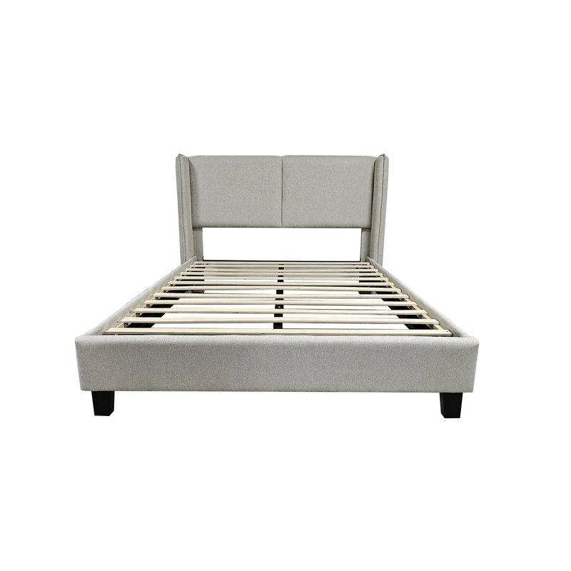 Combo Cama Doble Barcelona Beige + Colchón Berlin Pillow Top