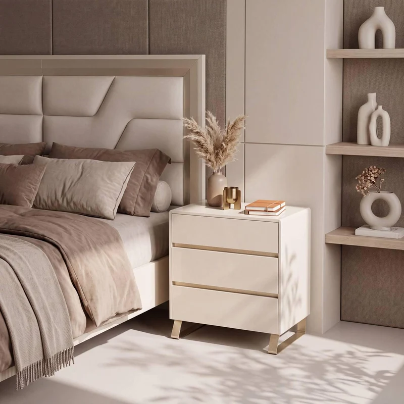 Alcoba King Bulgari Eurolino Premier Perla Greige, Champana